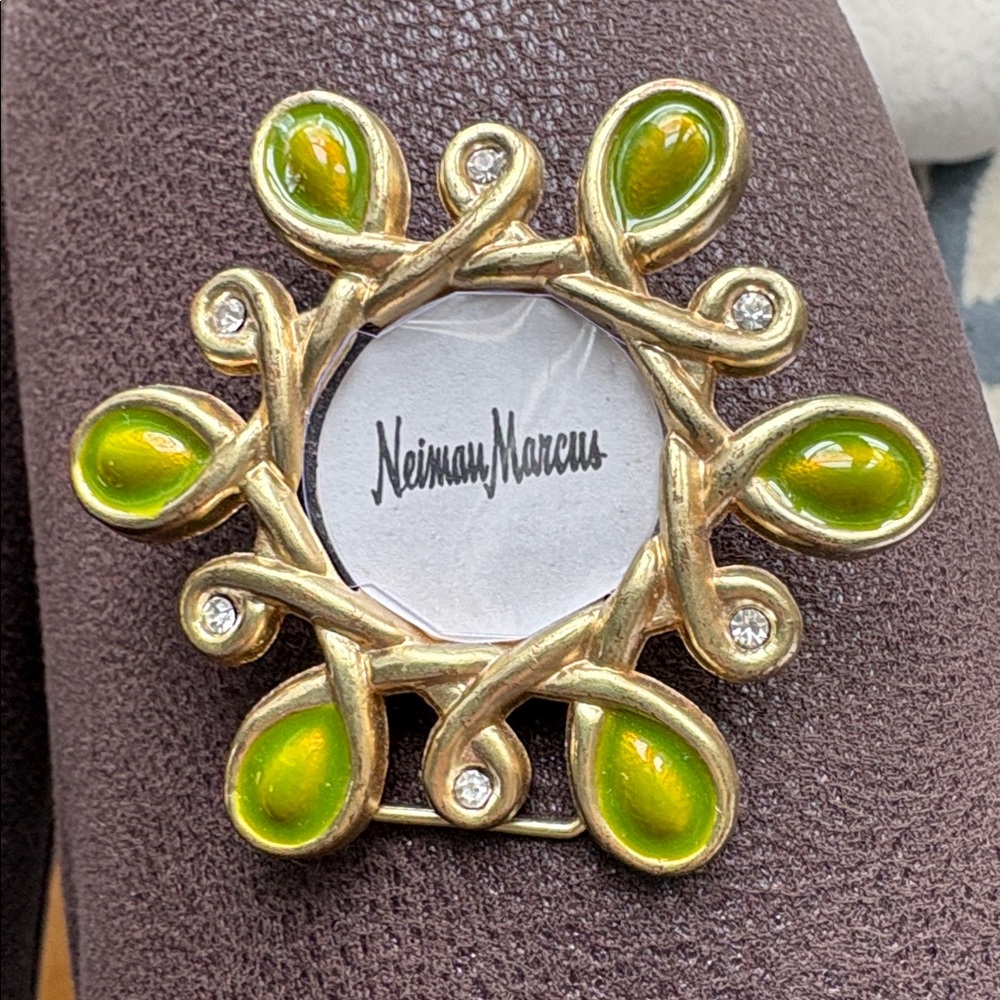 Neiman Marcus Gold and Green Decorative Frame